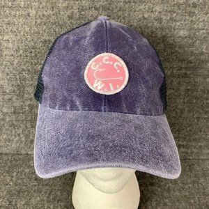 C.C.C. W.I. Trucker Hat Womens Adjustable Purple Faded Canvas Mesh Back Snapback